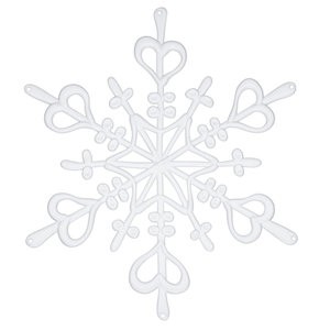 Koziol flake decoratie in wit  bij kitschenzo