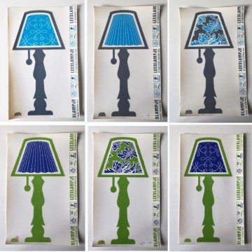 Leeslampje sticker op statische folie