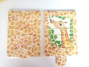 Levende kaart giraffe