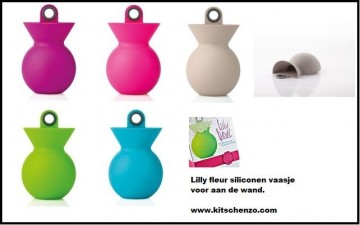 Lilly fleur vaasje van siliconen rubber
