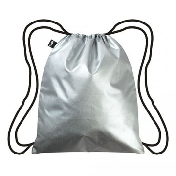 Loqi rugtas metallic zilver