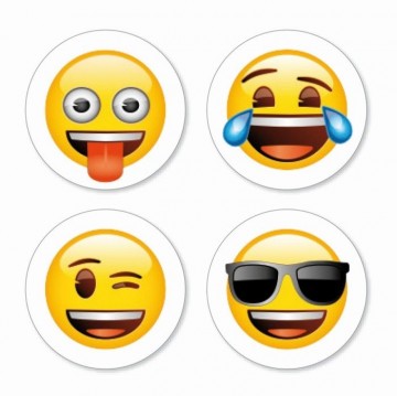 Magnet emoji mix set of 4 assorted