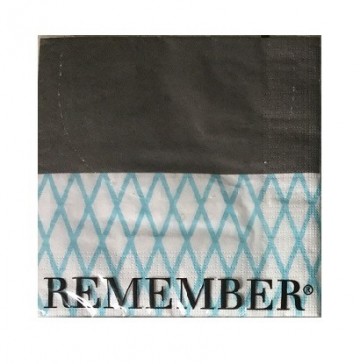 Marlene blue en grey servetten van remember