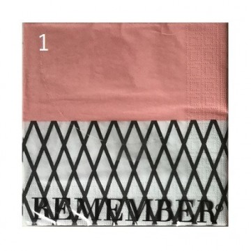 Marlene pink servetten van remember