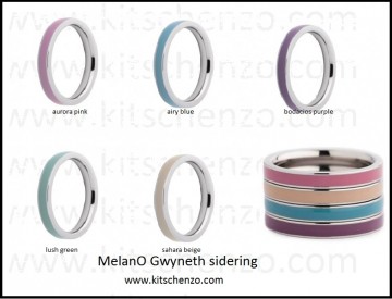 Melano GWYNETH sidering  in stainless steel in 5 uitvoeringen