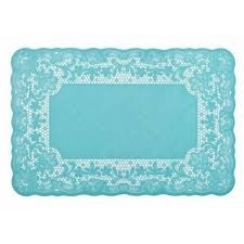 Bitossi home siliconen placemat merletto in AQUA, set/6