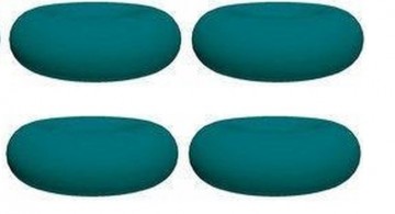 Onderzetter donut aqua