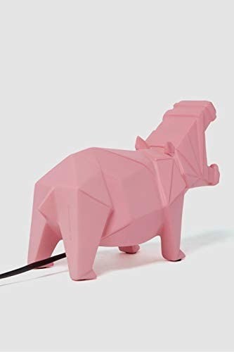 Origami lamp roze nijlpaard 2