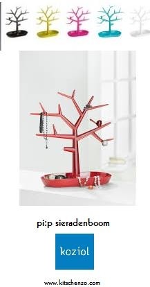 Koziol Pi:p sieraden boom in diverse kleuren