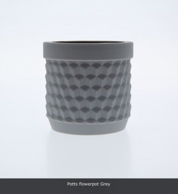 Potts bloempot grijs siliconen