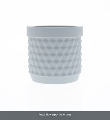 Potts bloempot lichtgrijs siliconen