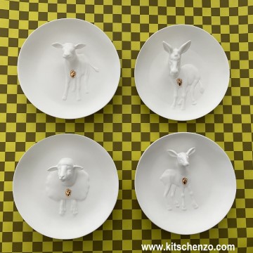 Rader wall plate diverse dieren