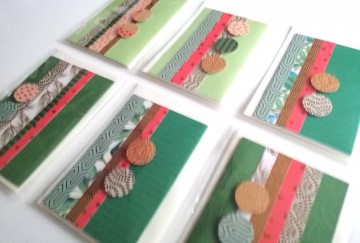 Retro style wenskaarten set