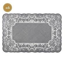 Bitossi home siliconen placemat merletto in grijs, set/6