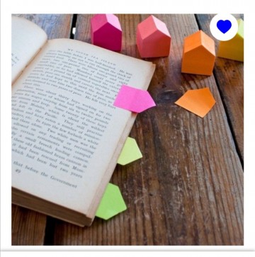 Page marker huisjes
