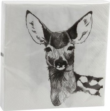 Servet hert uil  klevering