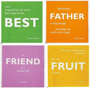 Servetten cedon met tekst 0