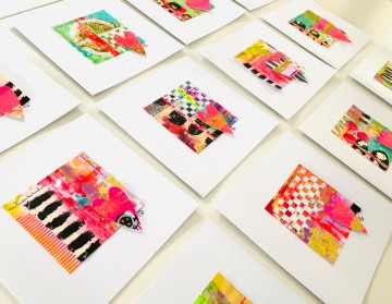 Set 12 kunskaarten hart