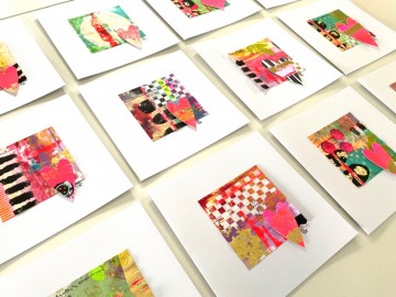 Set 12 kunstkaarten hart 2