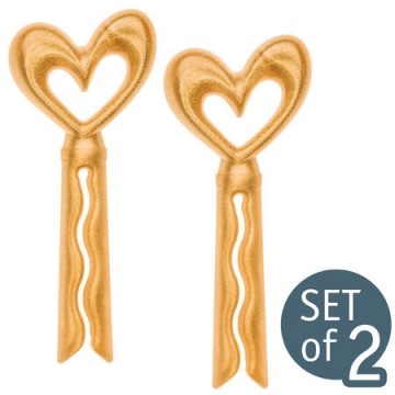 Koziol sluitclip voor zakken, set/2 SUSI hart goud