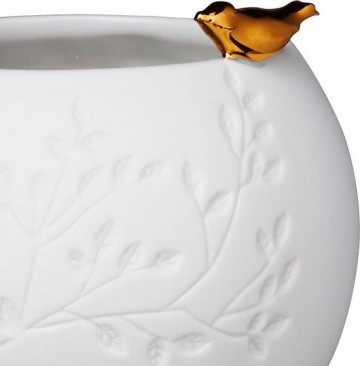 Theelichtje gouden vogeltje zoom