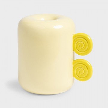 Vase snail yellow van  klevering