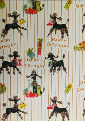 Verjaardagskaart poedels