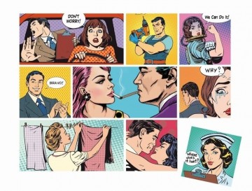 Vintage magneten comics