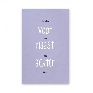 Zinvol kaart voor naast achter