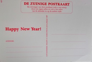 Zuinige postkaart