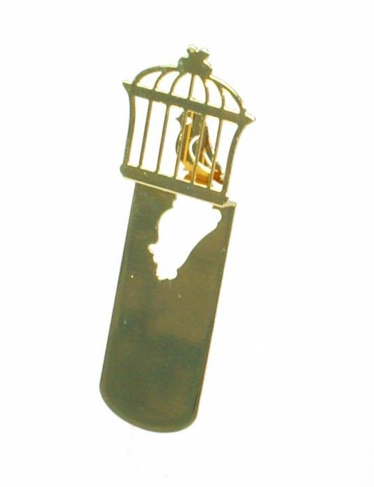 caged bird boekenlegger vogelkooitje bij kitschenzo