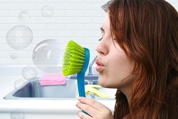 bubble scrubber afwasborstel