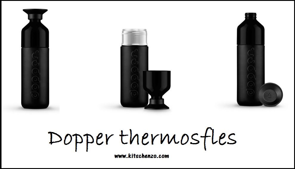 dopper insulated thermosfles black bij kitschenzo
