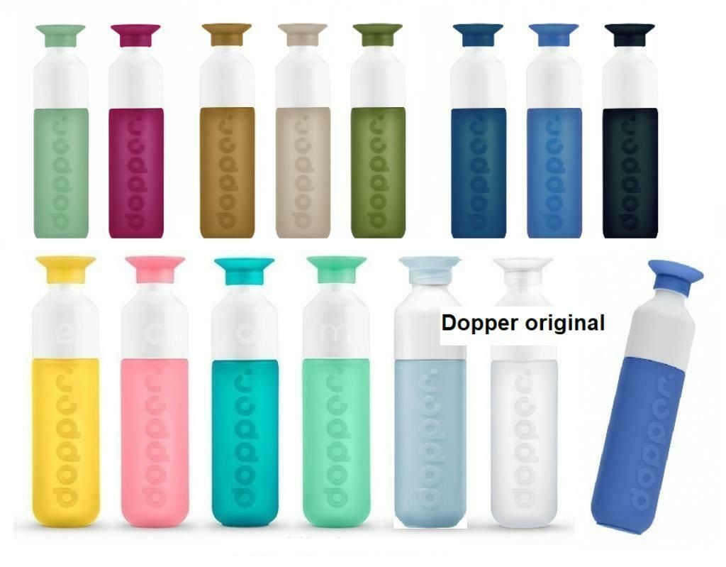 dopper kleuren waterfles