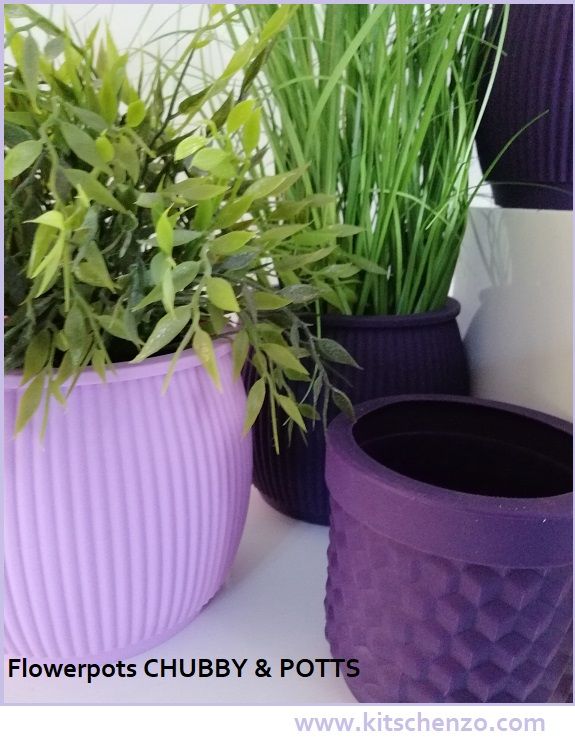 flowerpot siliconen bloempot deep purple potts