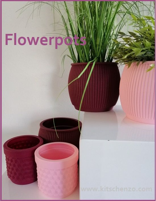 flowerpot met pale pink , chubby en potts