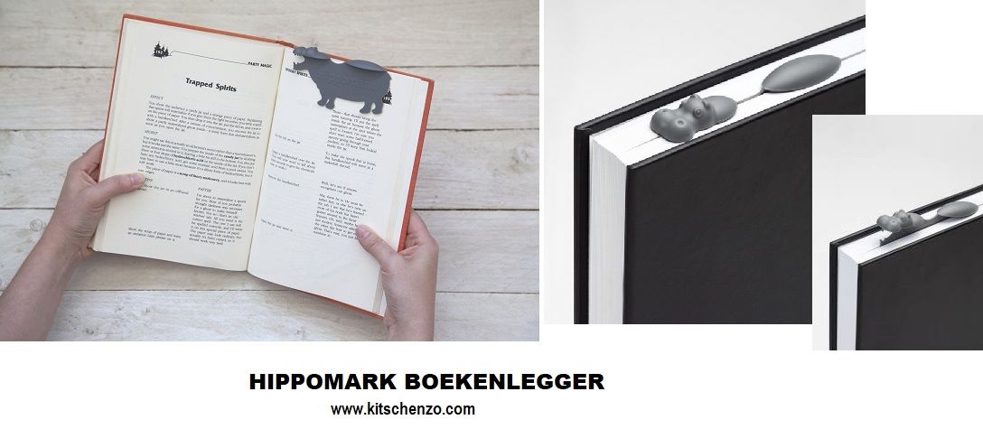 hippomark boekenlegger nijlpaard bij kitschenzo