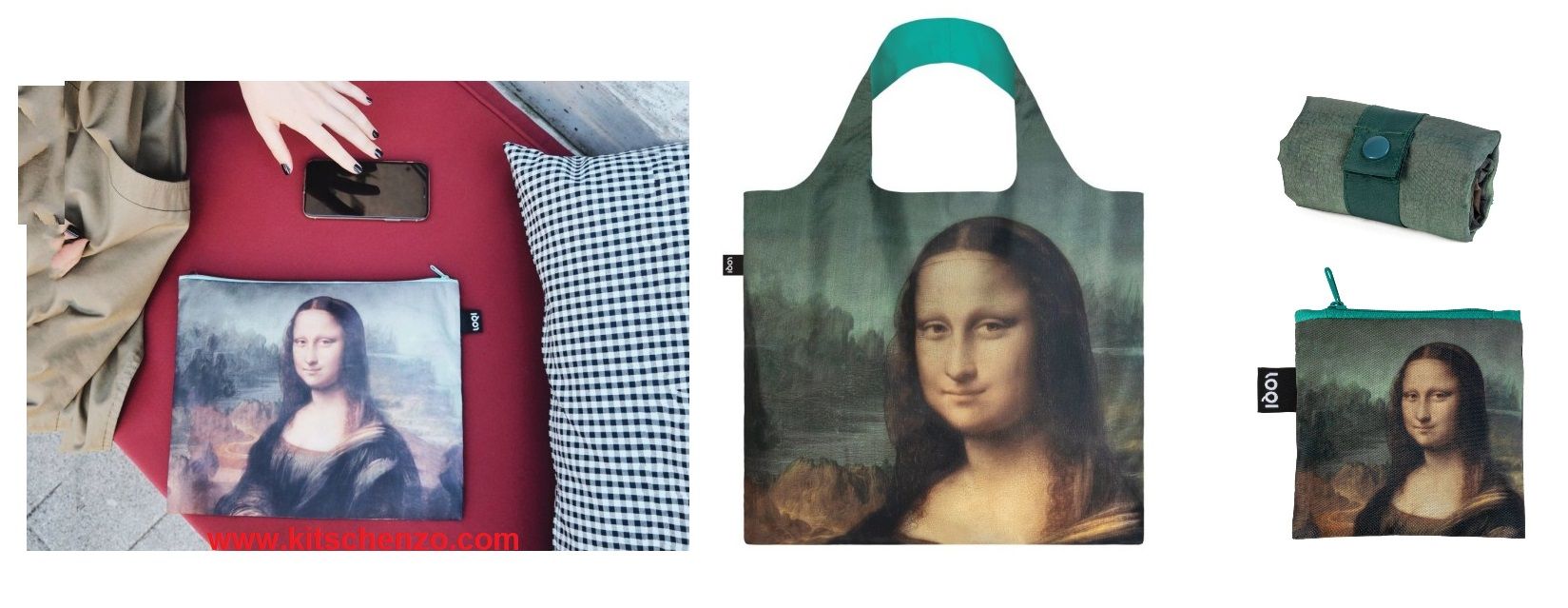 loqi shopper mona lisa bij kitschenzo