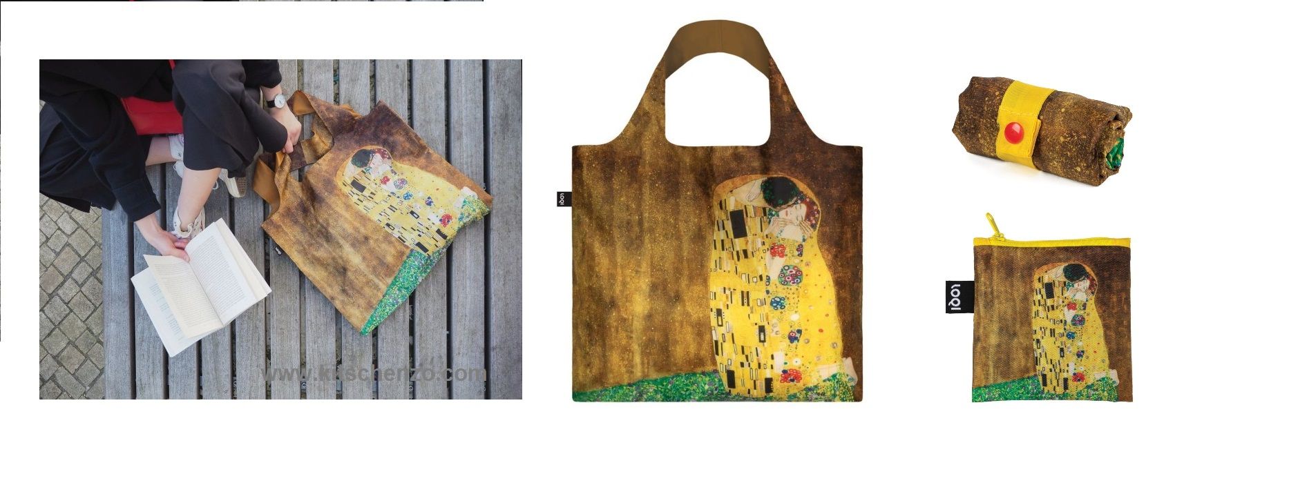 loqi shopper the kiss van gustav klimt bij kitschenzo