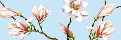 servetten cedon magnolia blauw