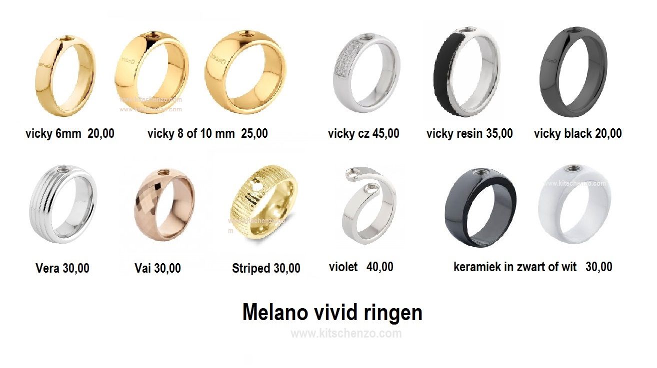 melano overzicht vivid ringen en prijzen