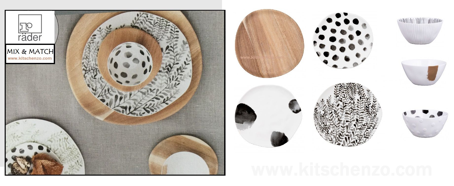 Räder mix & match collectie servies bij kitschenzo